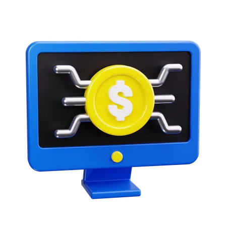 Digital Currency  3D Icon