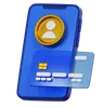 Digital Debit Card Icon for Online Transactions