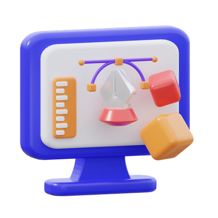Digital Design  3D Icon