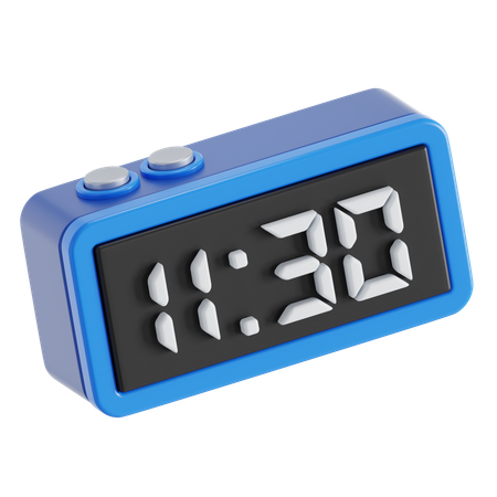 Digital desk clock  3D Icon