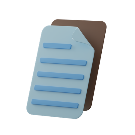 Digital Document  3D Icon