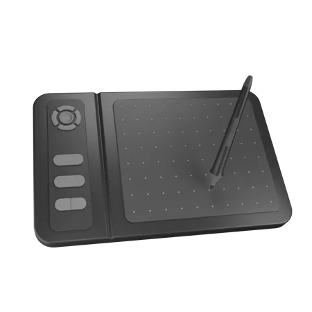 Digital Drawing Tablet  3D Illustration