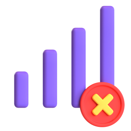 Digital Error Chart  3D Icon