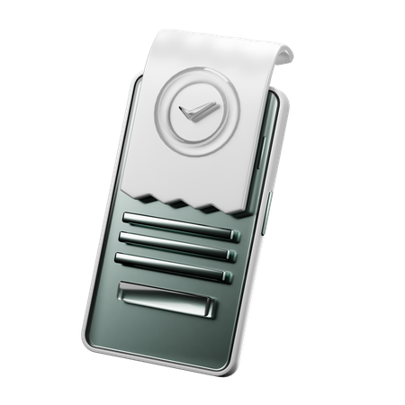 Digital Finance Transaction Notification  3D Icon
