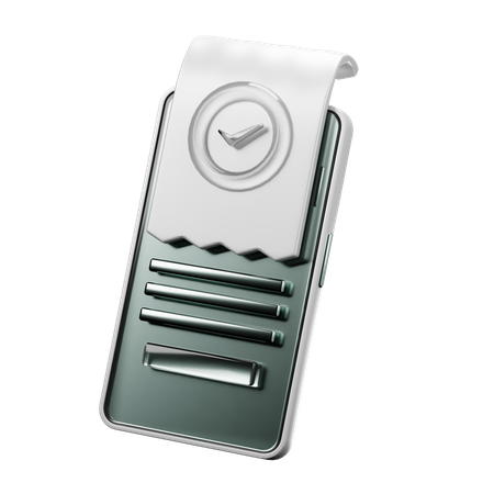 Digital Finance Transaction Notification  3D Icon