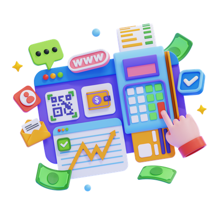 Digital Financial Tools  3D Icon