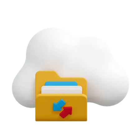 Digital Folder Storage  3D Icon