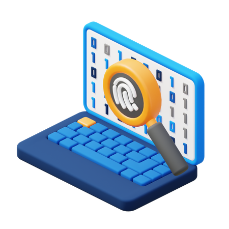 Digital Forensic  3D Icon