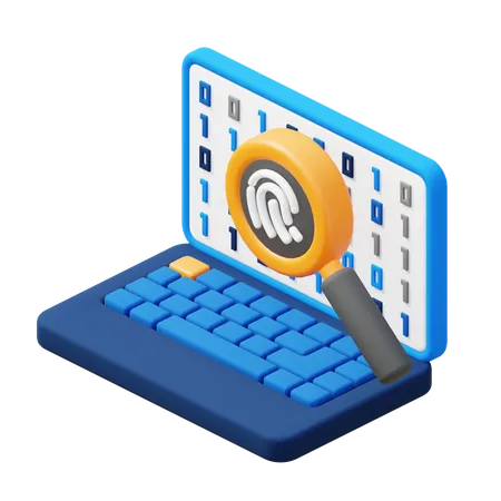 Digital Forensic  3D Icon