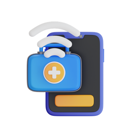 Digital Health Kit  3D Icon