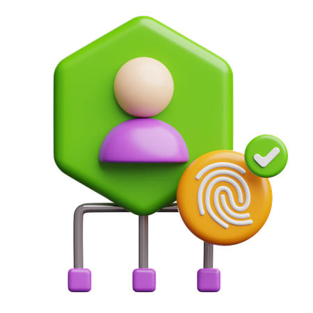 Digital Identity  3D Icon