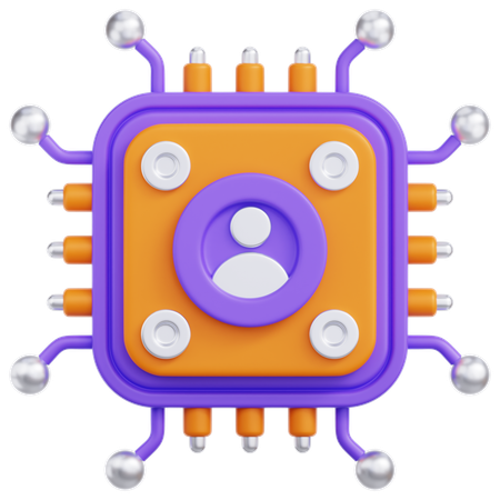 Digital Identity  3D Icon