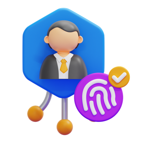 Digital Identity  3D Icon