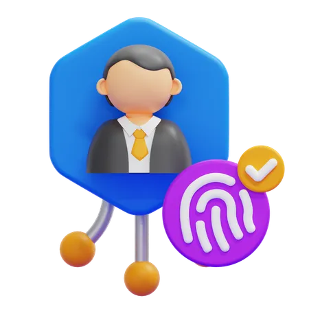 Digital Identity  3D Icon