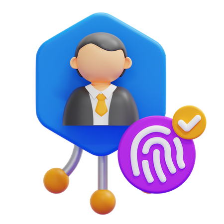 Digital Identity  3D Icon