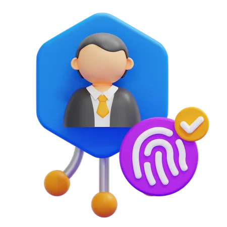 Digital Identity  3D Icon