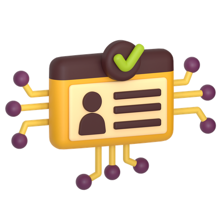 Digital Identity  3D Icon