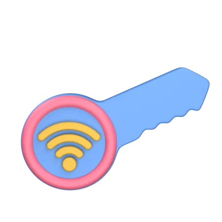 Digital Key  3D Icon