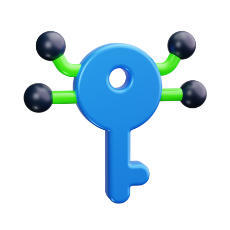 Digital key  3D Icon