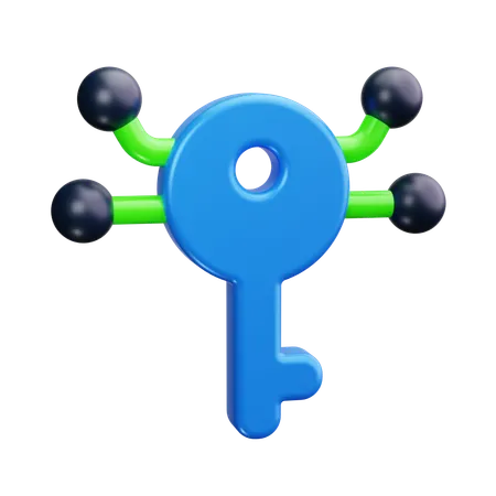 Digital key  3D Icon