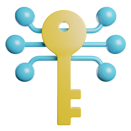 Digital Key  3D Icon