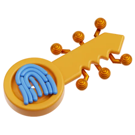 Digital Key  3D Icon