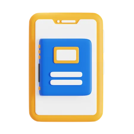 Digital Library  3D Icon