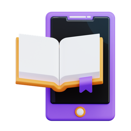 Digital Library  3D Icon