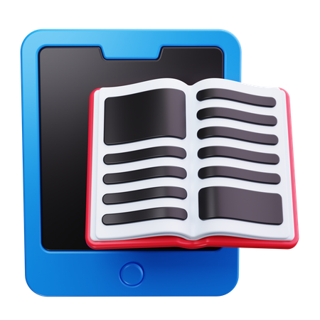 Digital Library  3D Icon