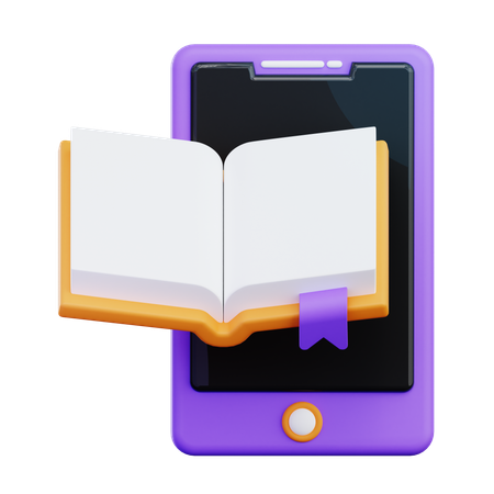 Digital Library  3D Icon