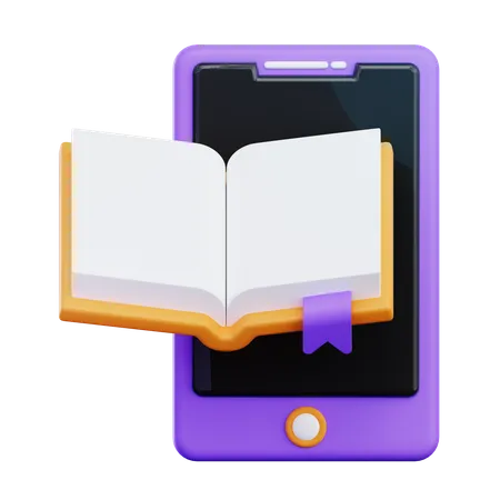 Digital Library  3D Icon