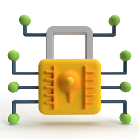 Digital Lock  3D Icon