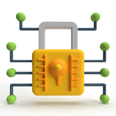 Digital Lock  3D Icon