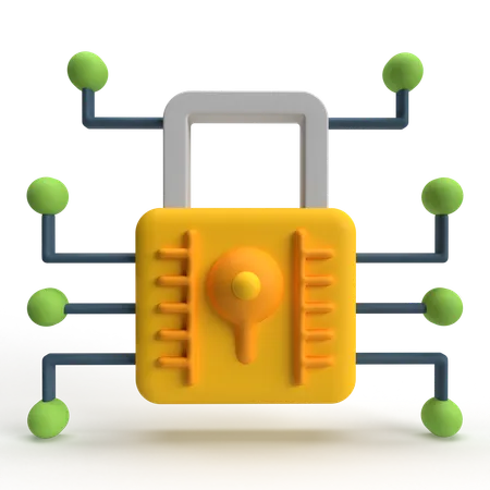 Digital Lock  3D Icon