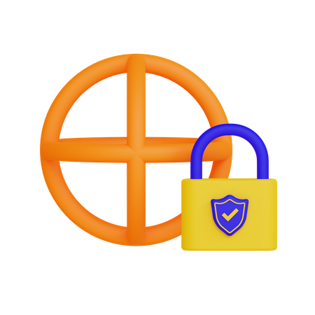 Digital Lock  3D Illustration