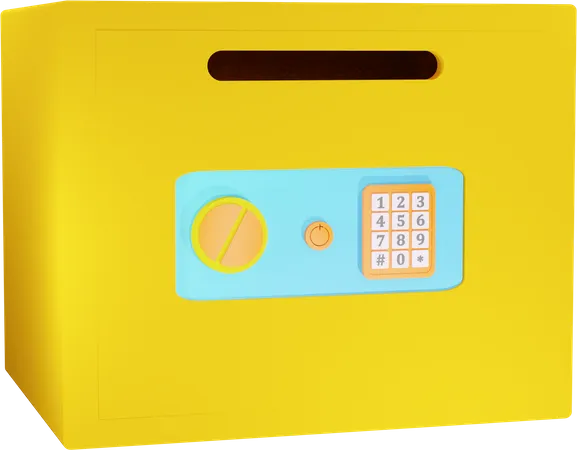 Digital Locker  3D Illustration