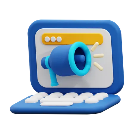 Digital marketing  3D Icon