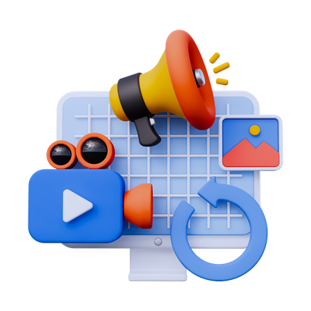 Digital Marketing  3D Icon