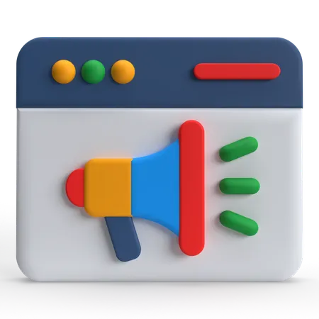 Digital Marketing  3D Icon