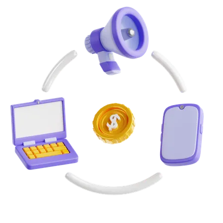 Digital Marketing  3D Icon