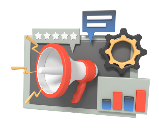 Digital marketing  3D Icon