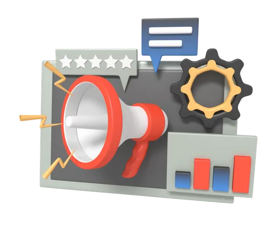 Digital marketing  3D Icon