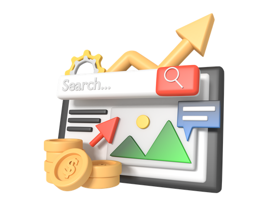 Digital marketing  3D Icon