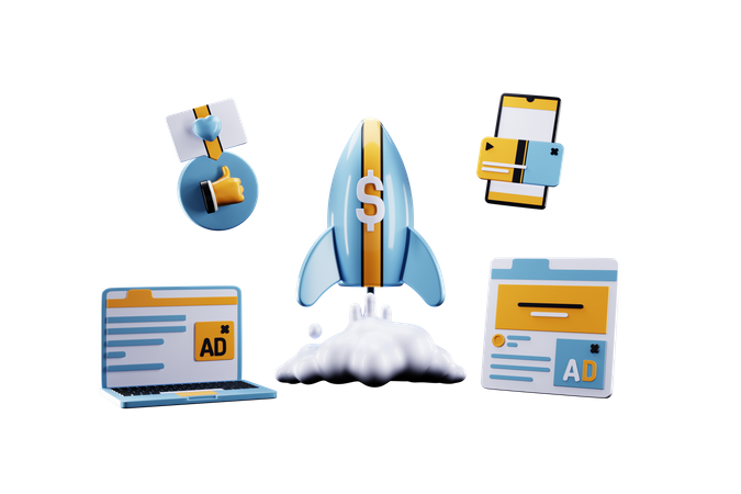 Digital Marketing  3D Icon