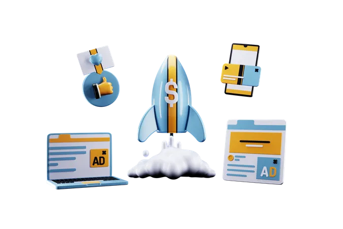 Digital Marketing  3D Icon