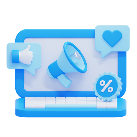 Digital Marketing  3D Icon