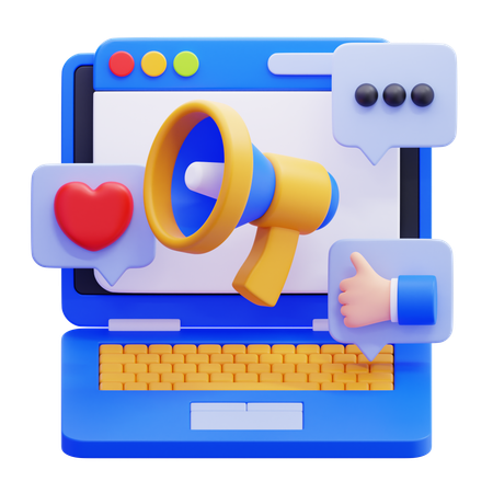 Digital Marketing  3D Icon