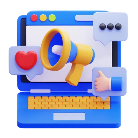 Digital Marketing  3D Icon