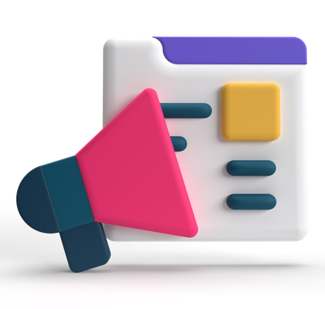 Digital Marketing  3D Icon