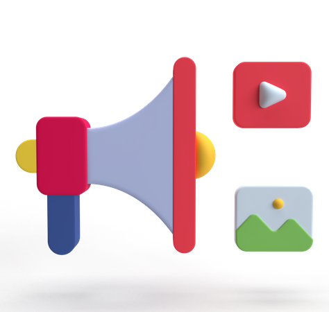 Digital Marketing  3D Icon